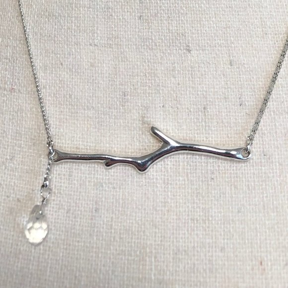Silver branch necklace - Picture 2 of 3